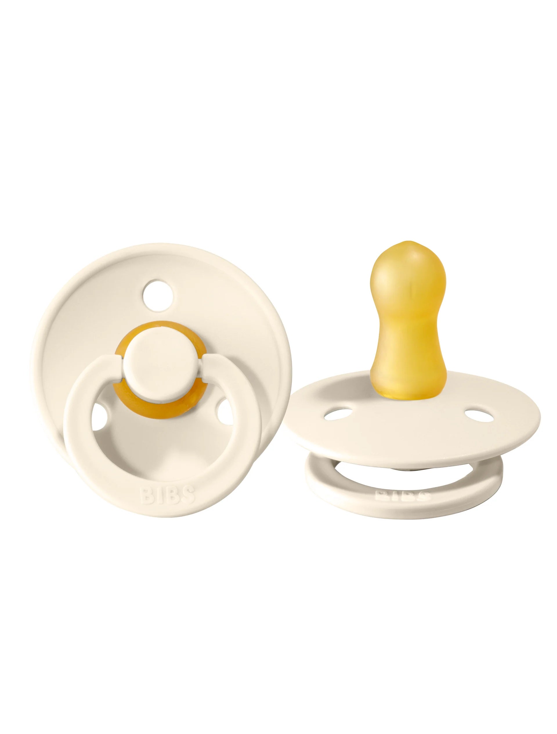 Size 1 - Pacifier Natural Rubber 2 PK Round Nipple - Colour
