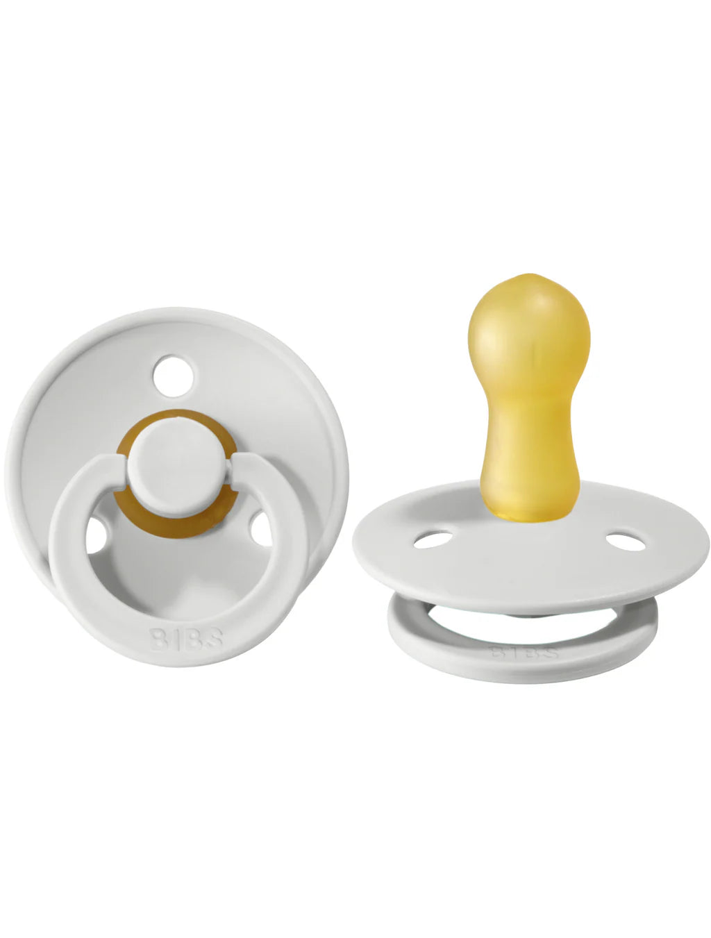Size 1 - Pacifier Natural Rubber 2 PK Round Nipple - Colour
