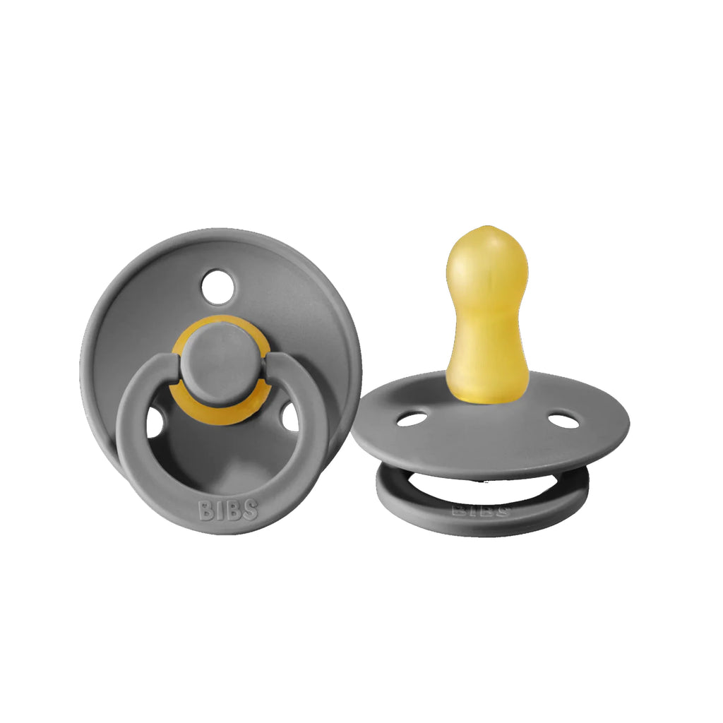 Size 2 - Pacifier Natural Rubber 2 PK Round Nipple - Colour