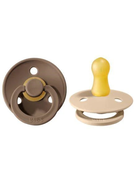 Size 3 - Pacifier Natural Rubber 2 PK Round Nipple - Colour