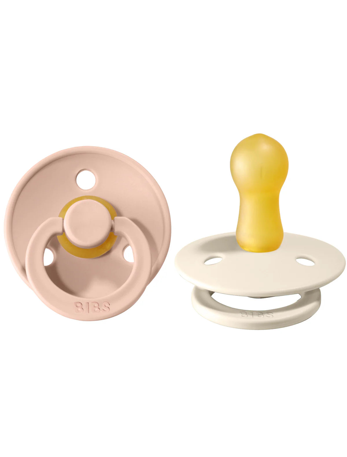 Size 3 - Pacifier Natural Rubber 2 PK Round Nipple - Colour