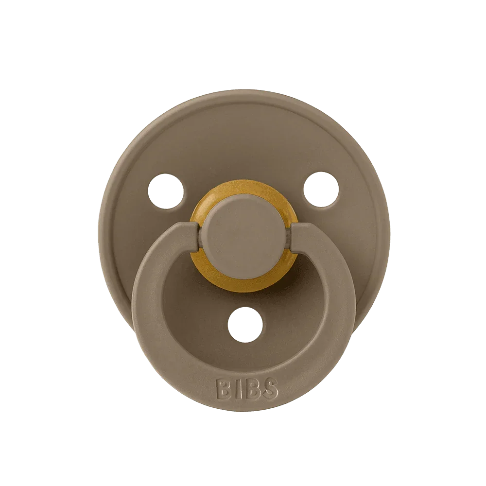 Size 3 - Pacifier Natural Rubber 2 PK Round Nipple - Colour