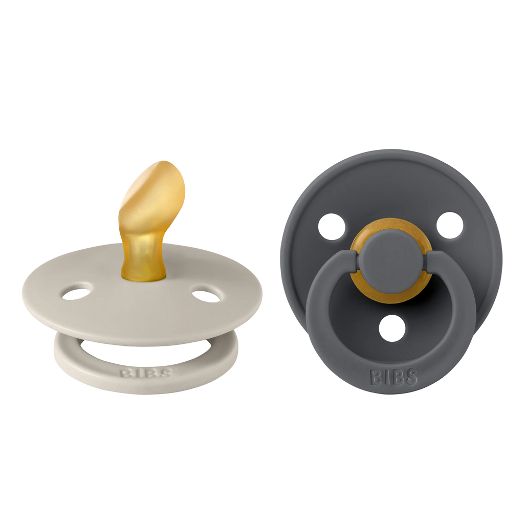 Size 1 - Pacifier Natural Rubber 2 PK Anatomical Nipple - Colour
