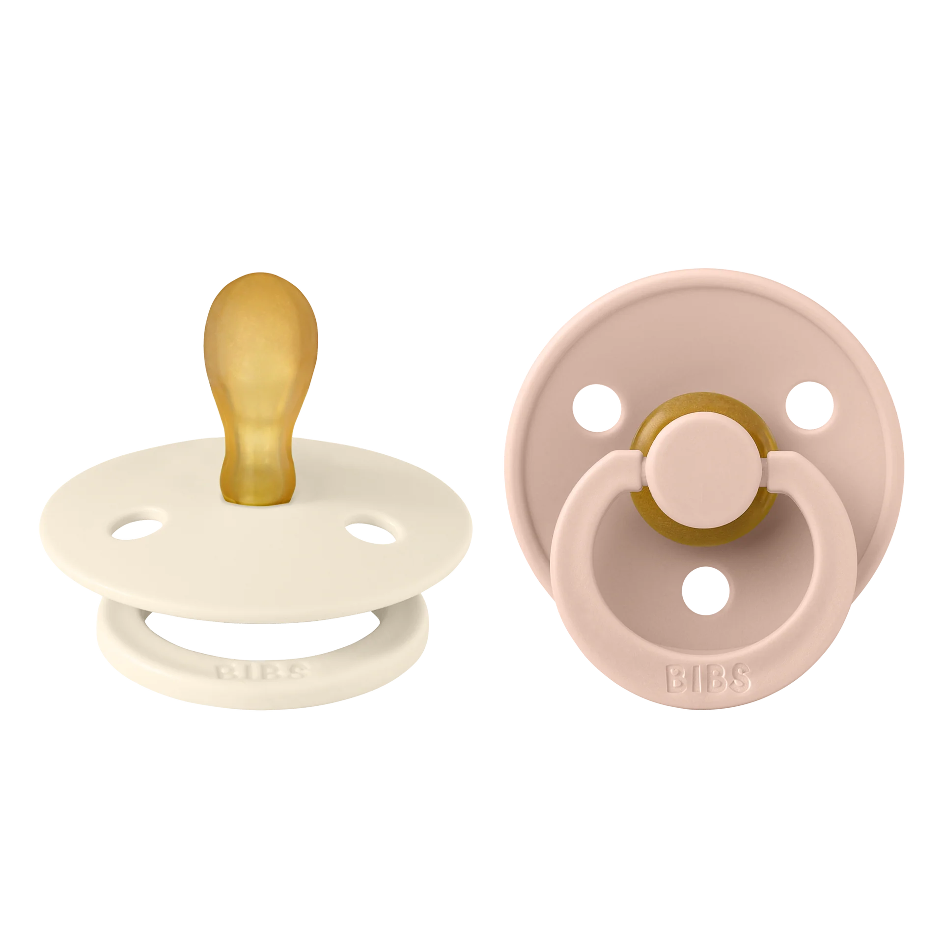 Size 2 - Pacifier Natural Rubber 2 PK Symmetrical Nipple - Colour