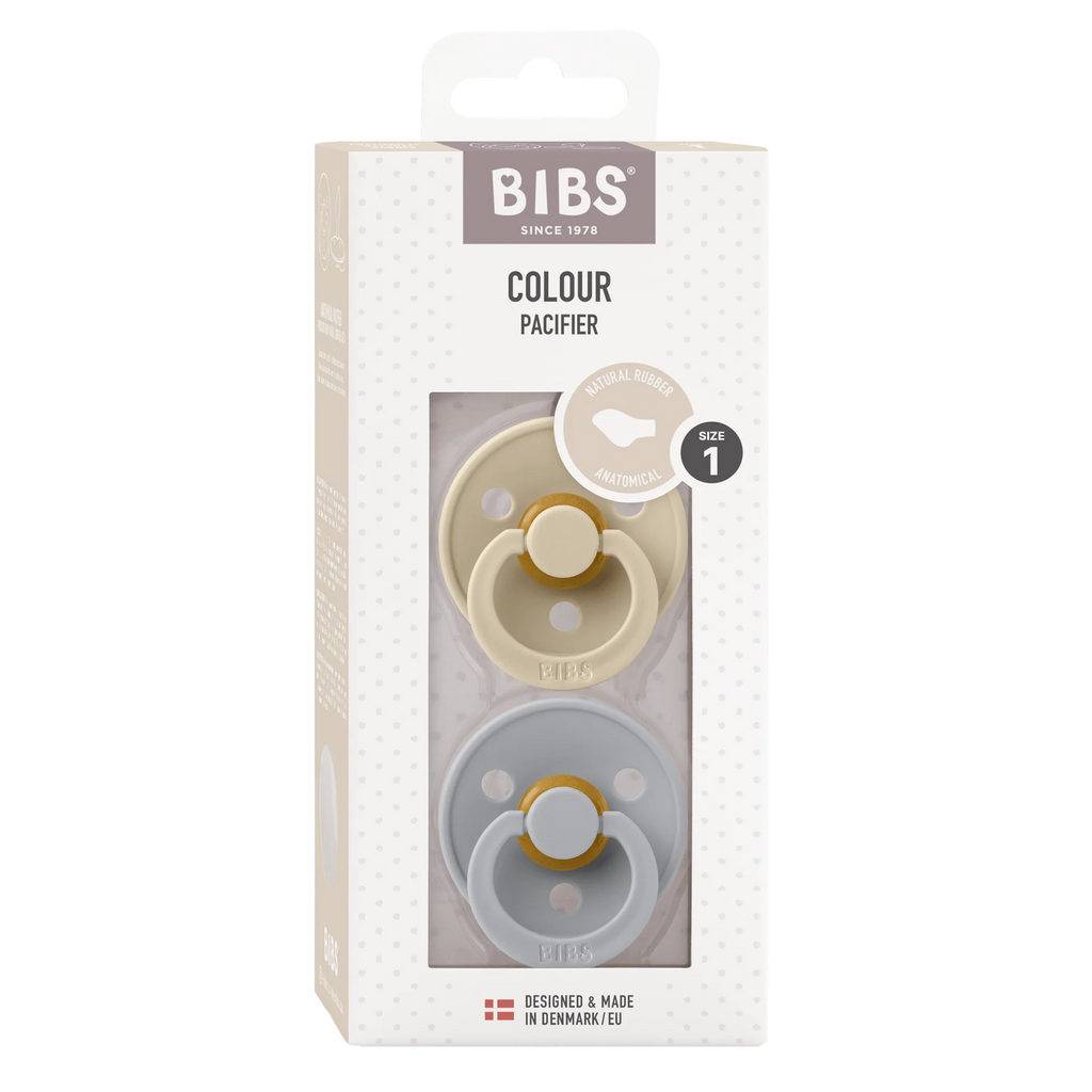 Size 2 - Pacifier Natural Rubber 2 PK Anatomical Nipple - Colour