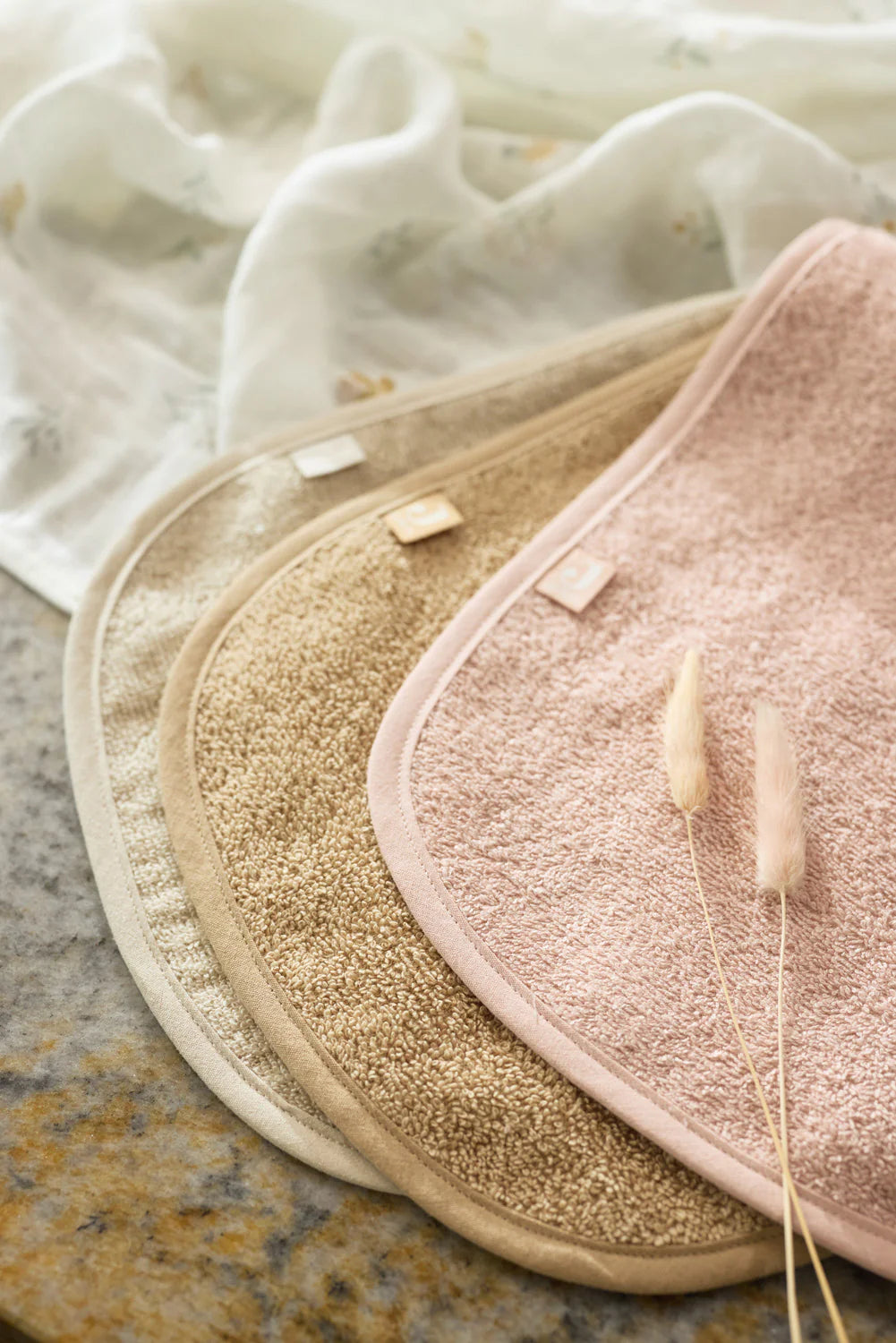 Terry Cloth Bib - 3 Pieces