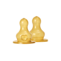 BIBS Baby Bottle Nipple Round Latex 2 pack Fast Flow