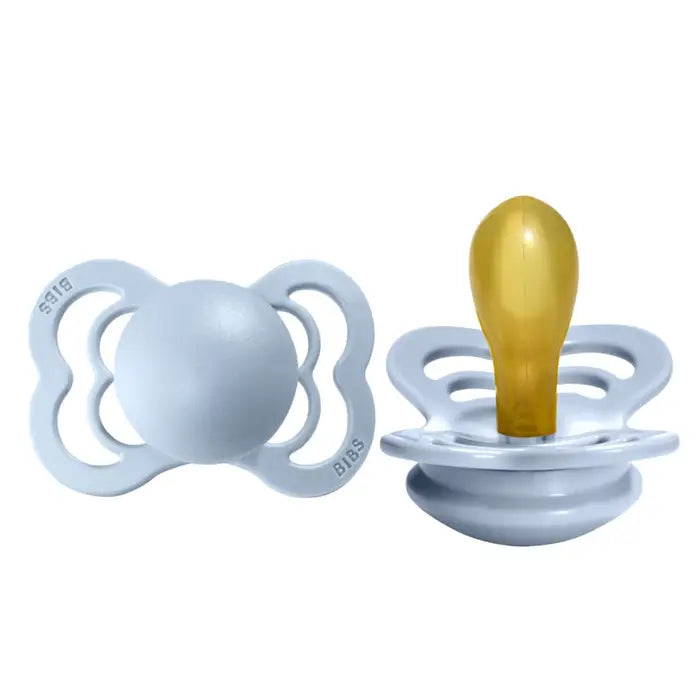 Size 1 - Pacifier Natural Rubber 2 PK Symmetrical Nipple - Supreme