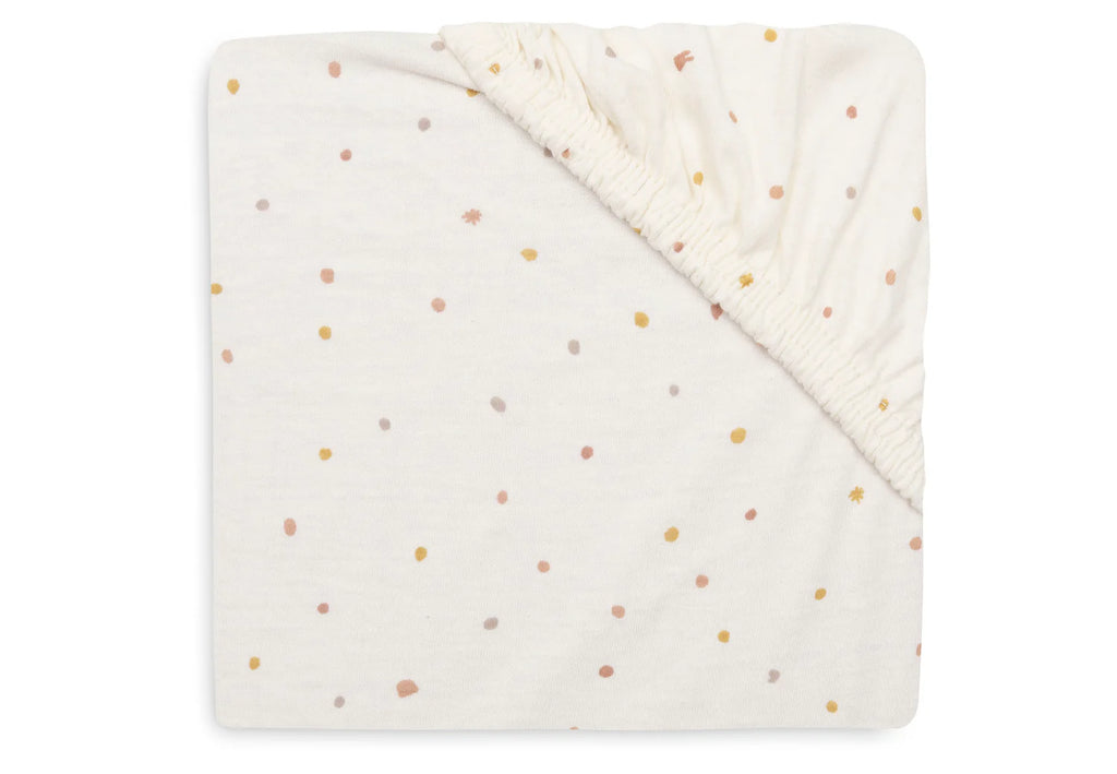 Fitted sheet jersey -  Dusty Dots