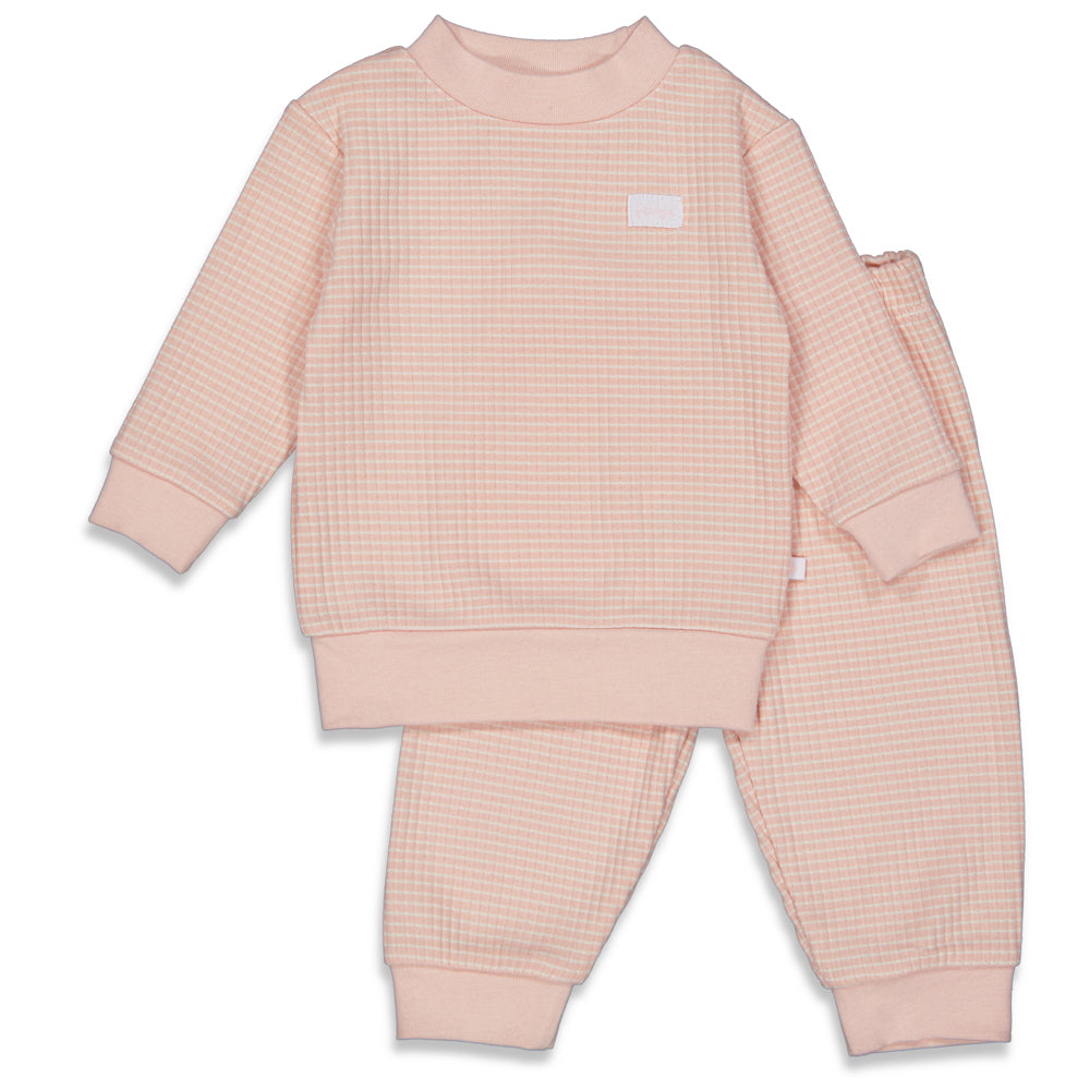 Feetje - Waffle pajamas - Old Pink