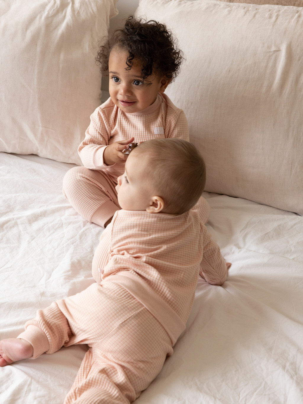 Feetje - Waffle pajamas - Old Pink