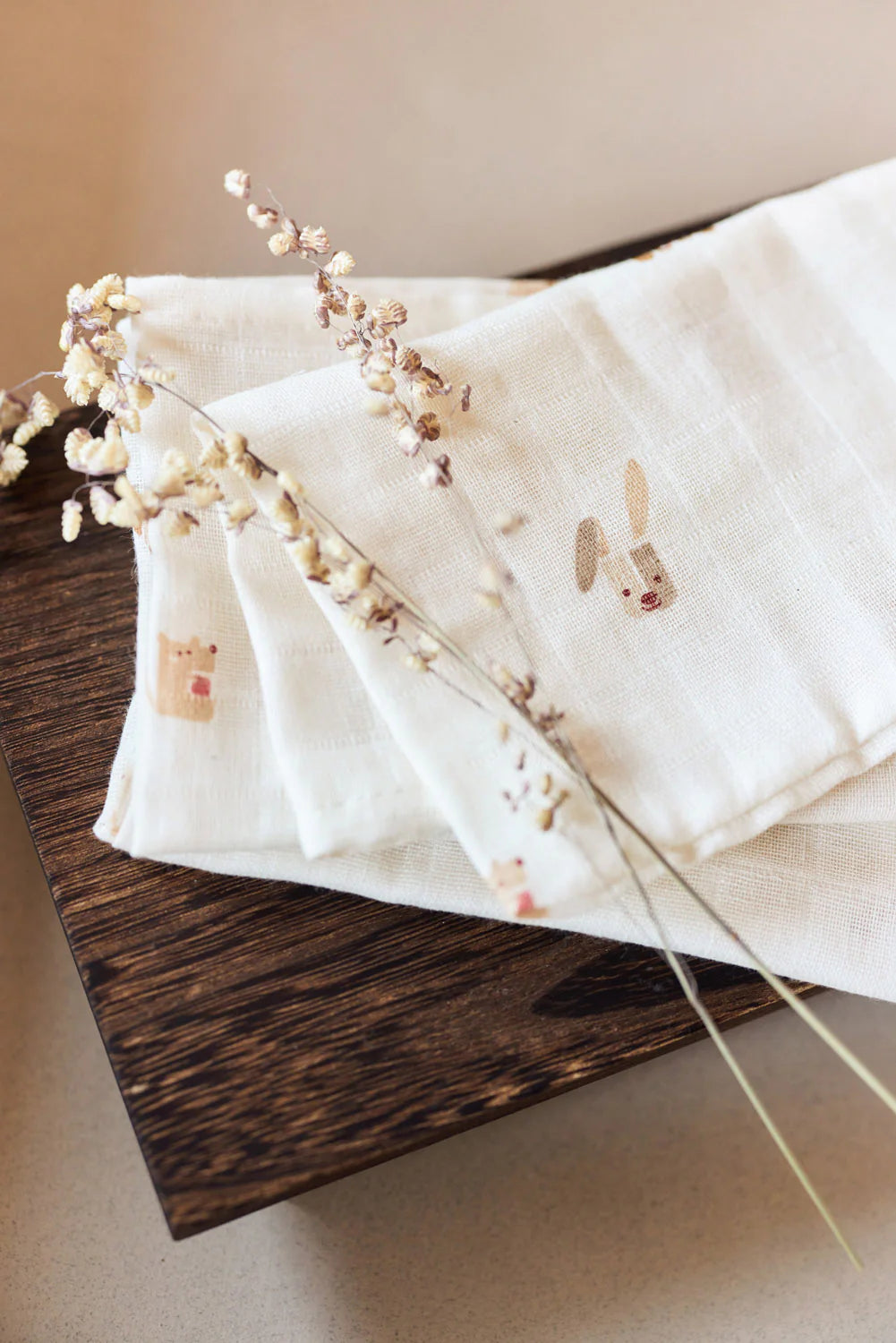 Washcloth Muslin Animal Friends (3 Pack)