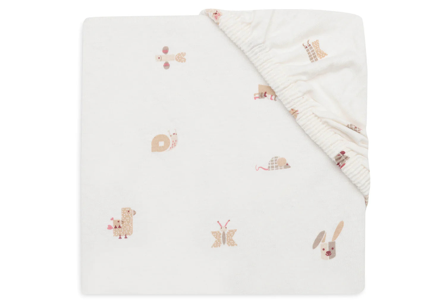 Fitted sheet jersey - Animal Friends