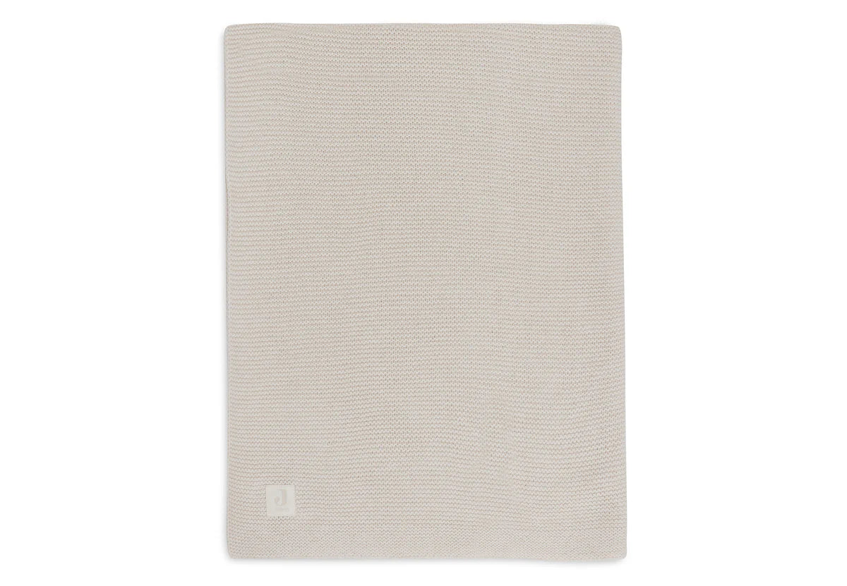 Cradle Blanket Basic Knit Oatmeal 75x100cm