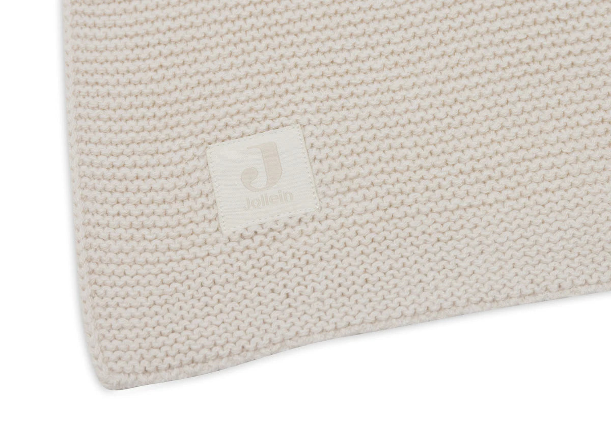 Cradle Blanket Basic Knit Oatmeal 75x100cm