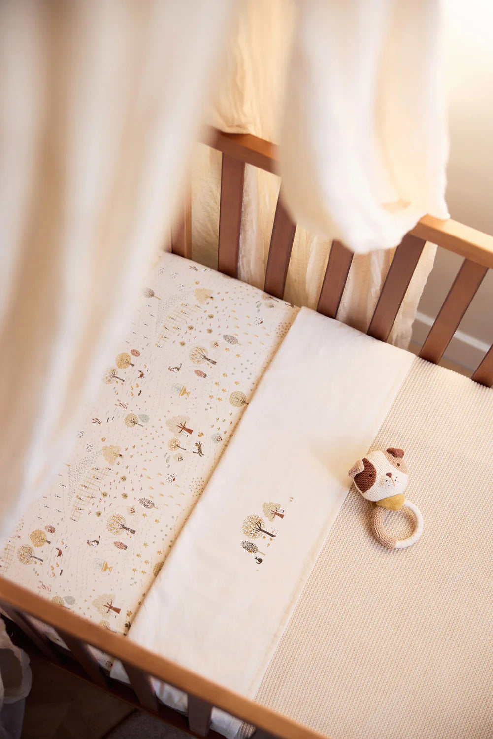 Cradle Blanket Basic Knit Oatmeal 75x100cm