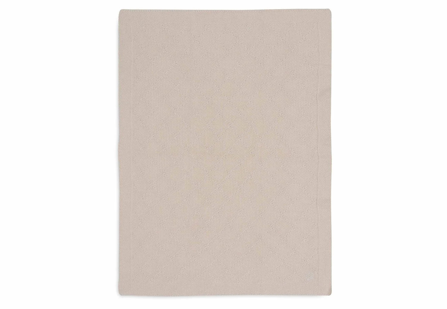 Cradle Blanket Check Knit Oatmeal 75x100cm