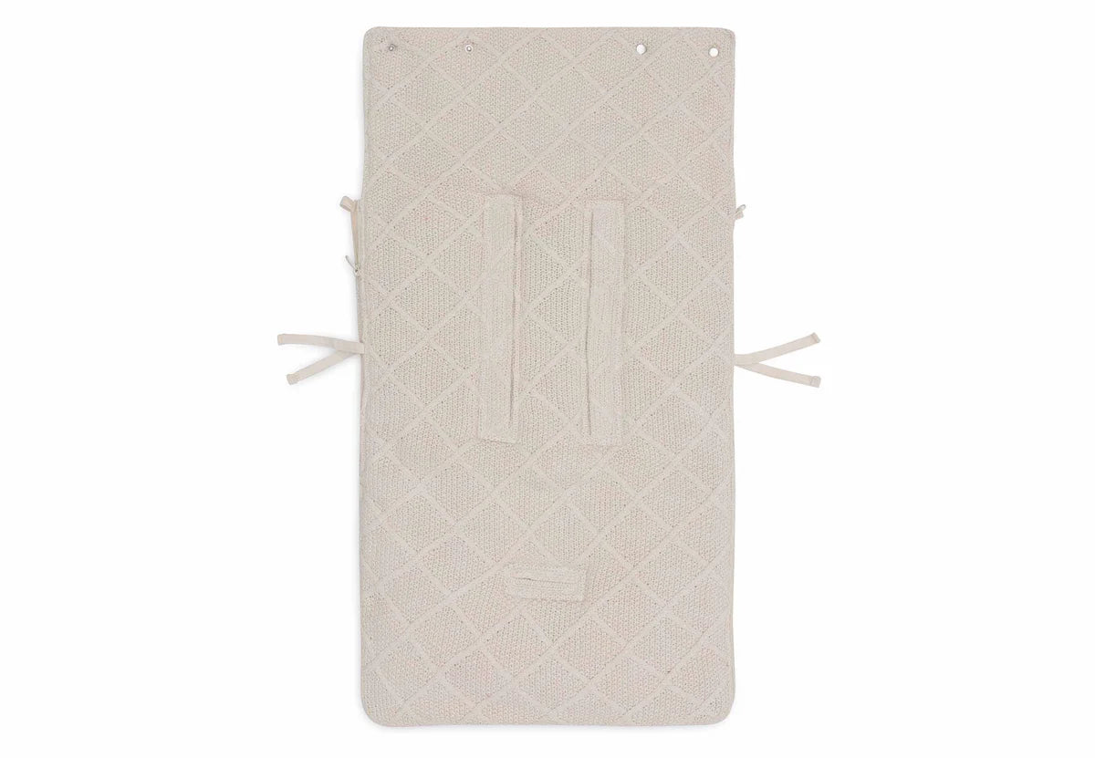 Footmuff group 0+ 3/5 points - Check Knit - Oatmeal