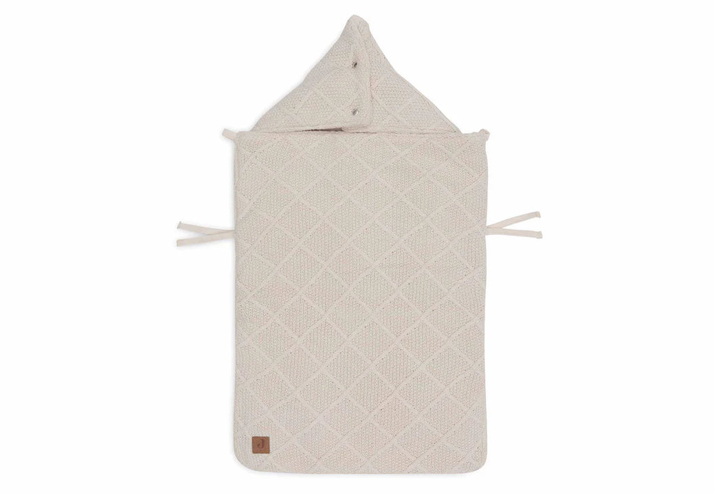 Footmuff group 0+ 3/5 points - Check Knit - Oatmeal