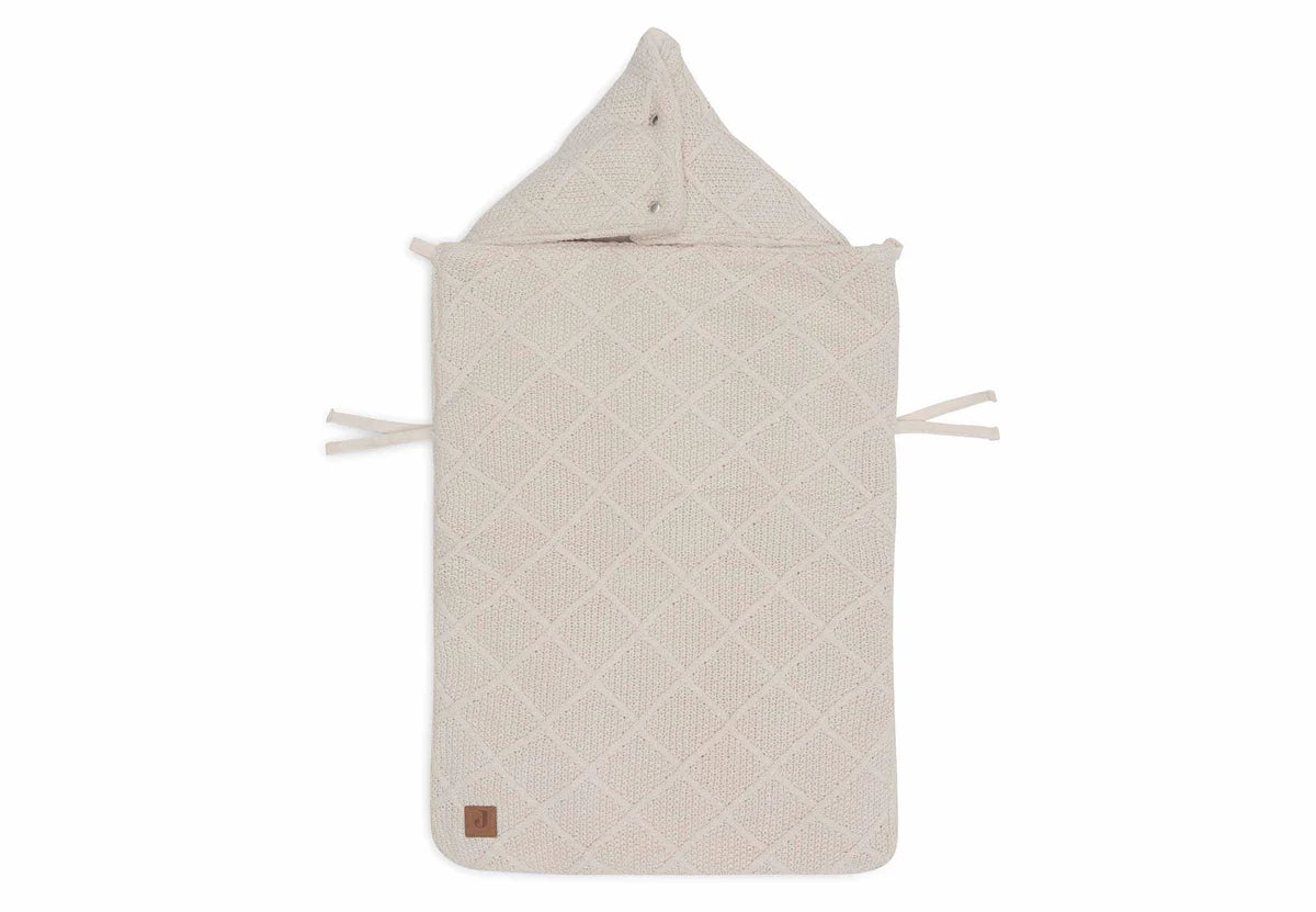 Footmuff group 0+ 3/5 points - Check Knit - Oatmeal