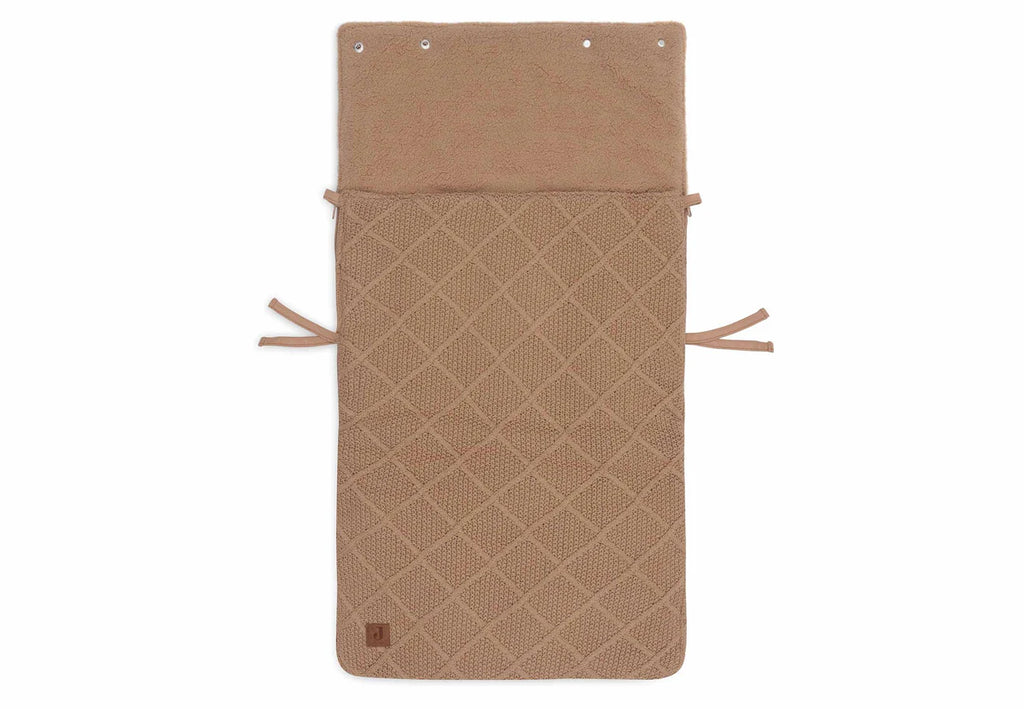 Footmuff group 0+ 3/5 points - Check Knit - Biscuit