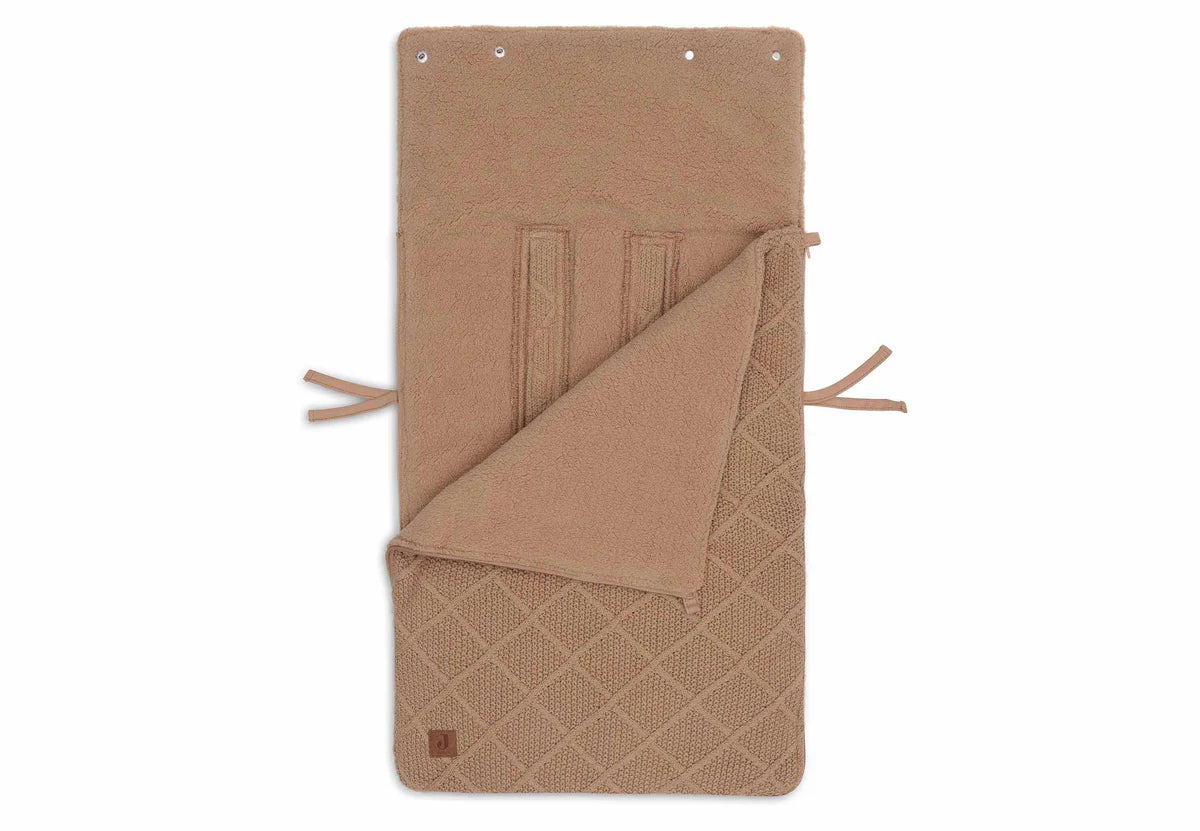 Footmuff group 0+ 3/5 points - Check Knit - Biscuit