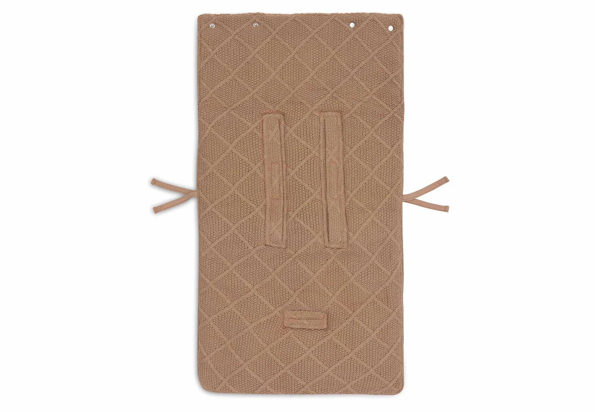 Footmuff group 0+ 3/5 points - Check Knit - Biscuit