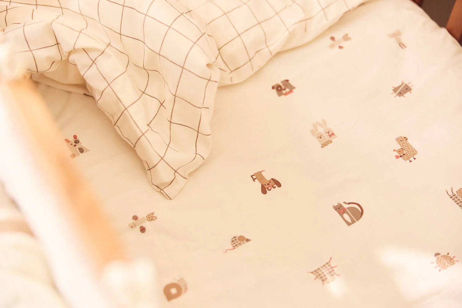 Duvet cover with Pillow Case - Animal Friends
