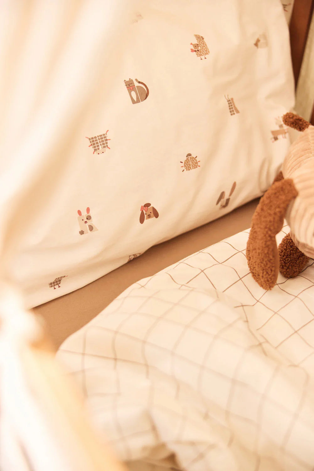 Duvet cover with Pillow Case - Animal Friends