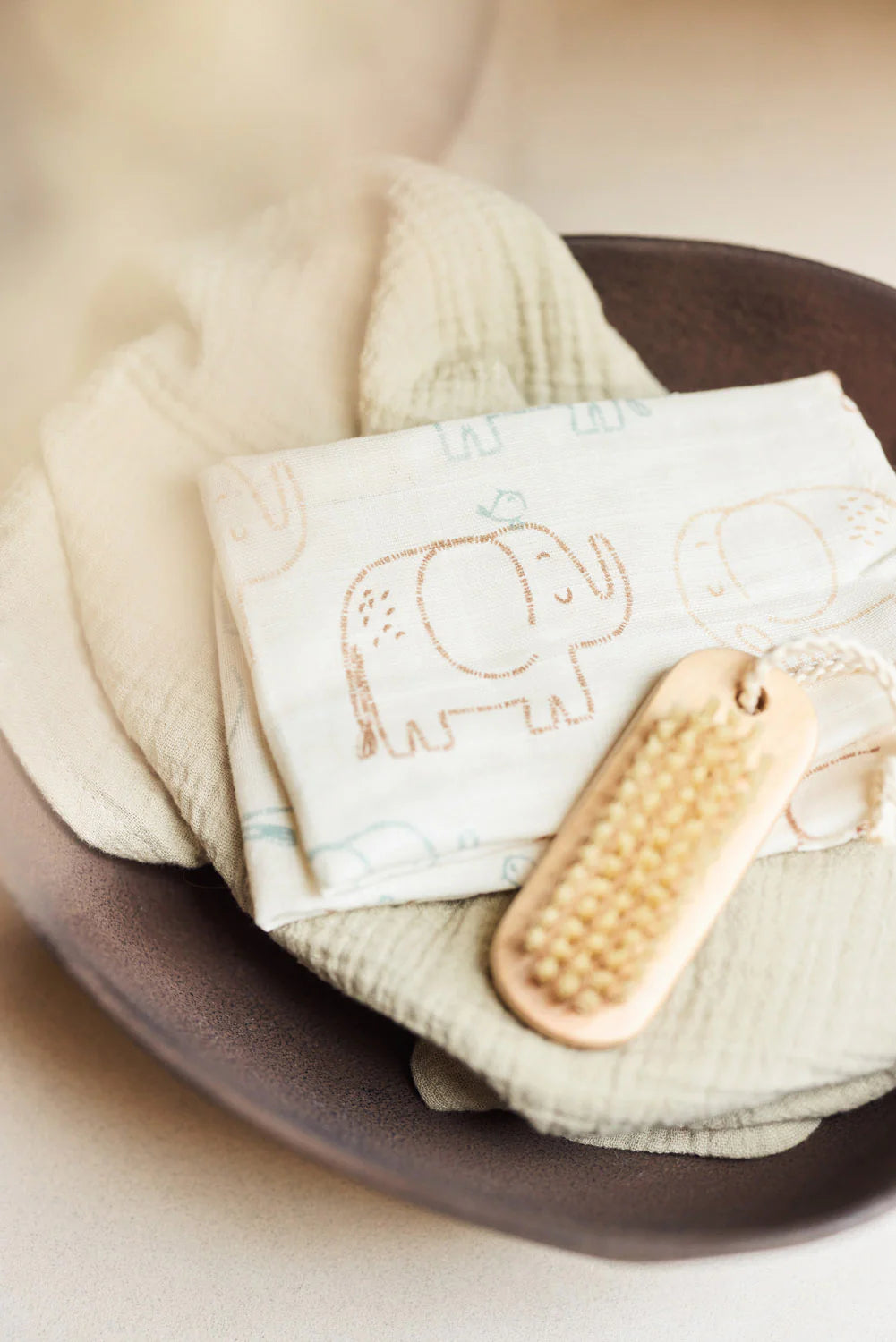 Washcloth Muslin Elephant Tales (3 Pack)