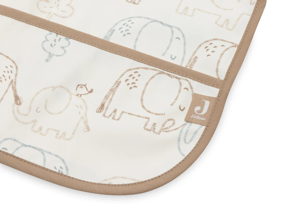 Elephant Tales Waterproof Bib with Sleeve