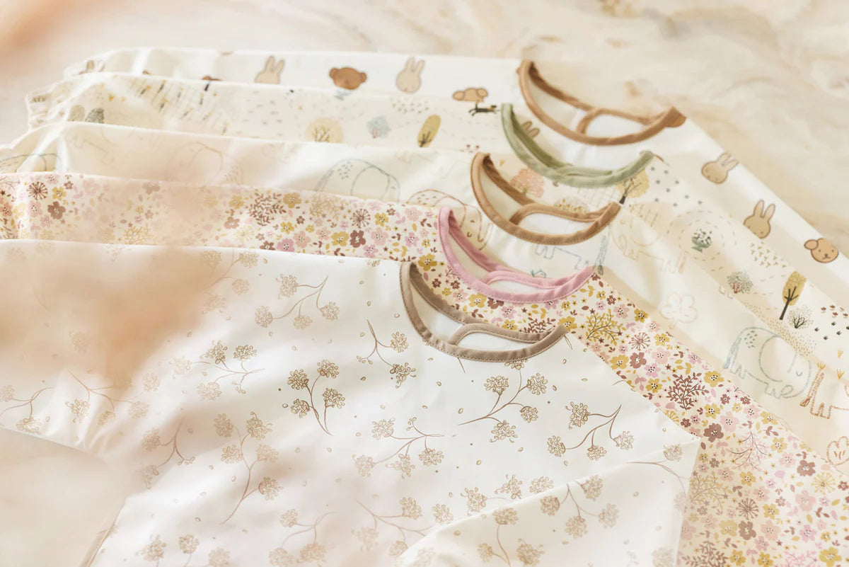 Elephant Tales Waterproof Bib with Sleeve