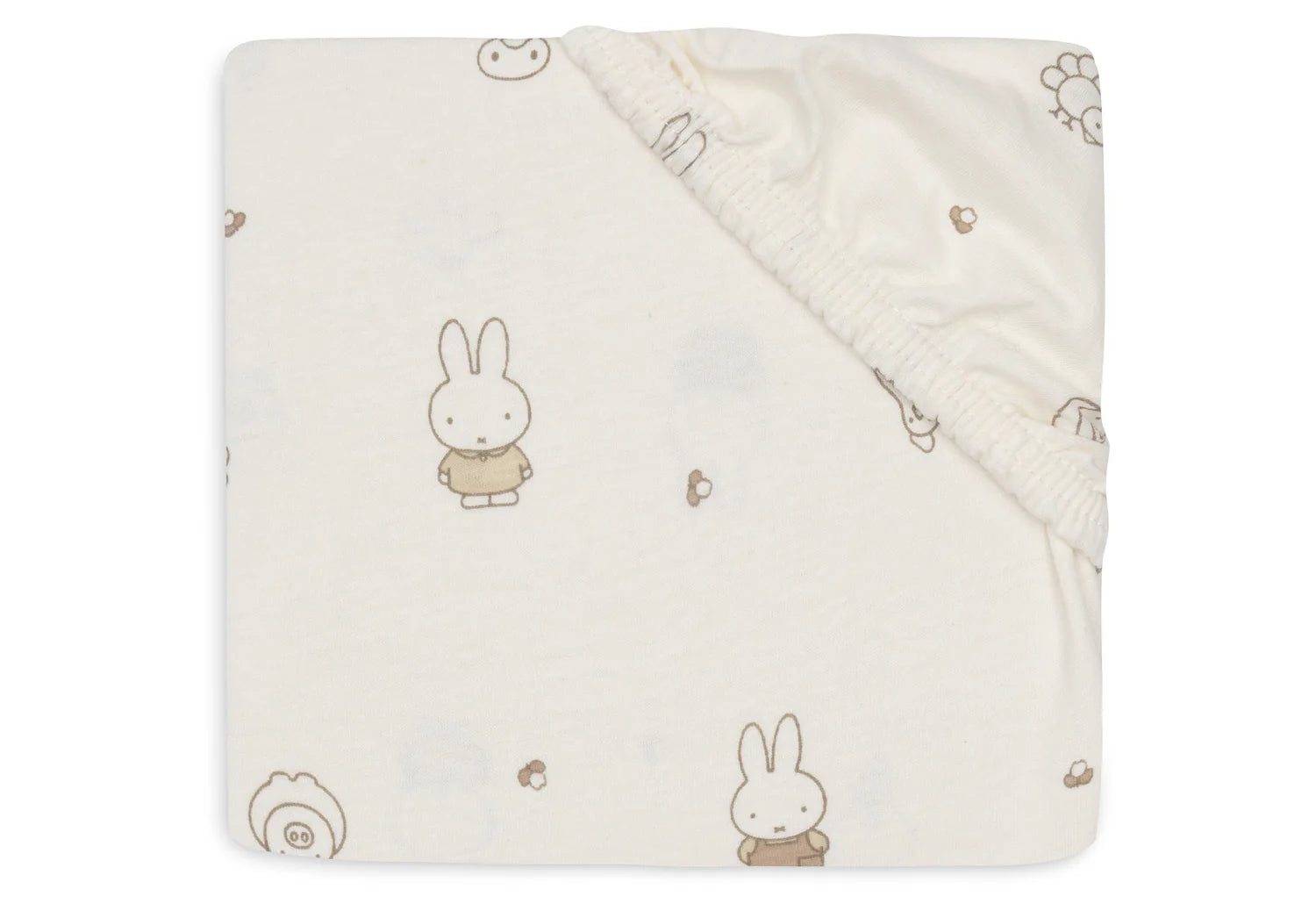 Fitted sheet jersey -  Miffy Family Farm