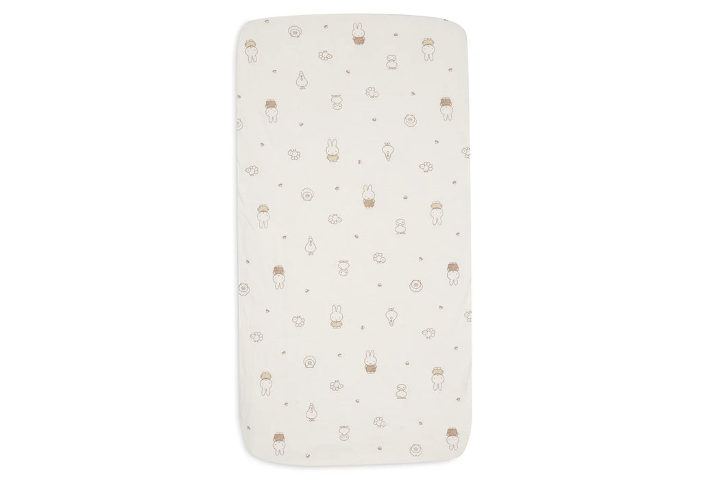 Fitted sheet jersey -  Miffy Family Farm
