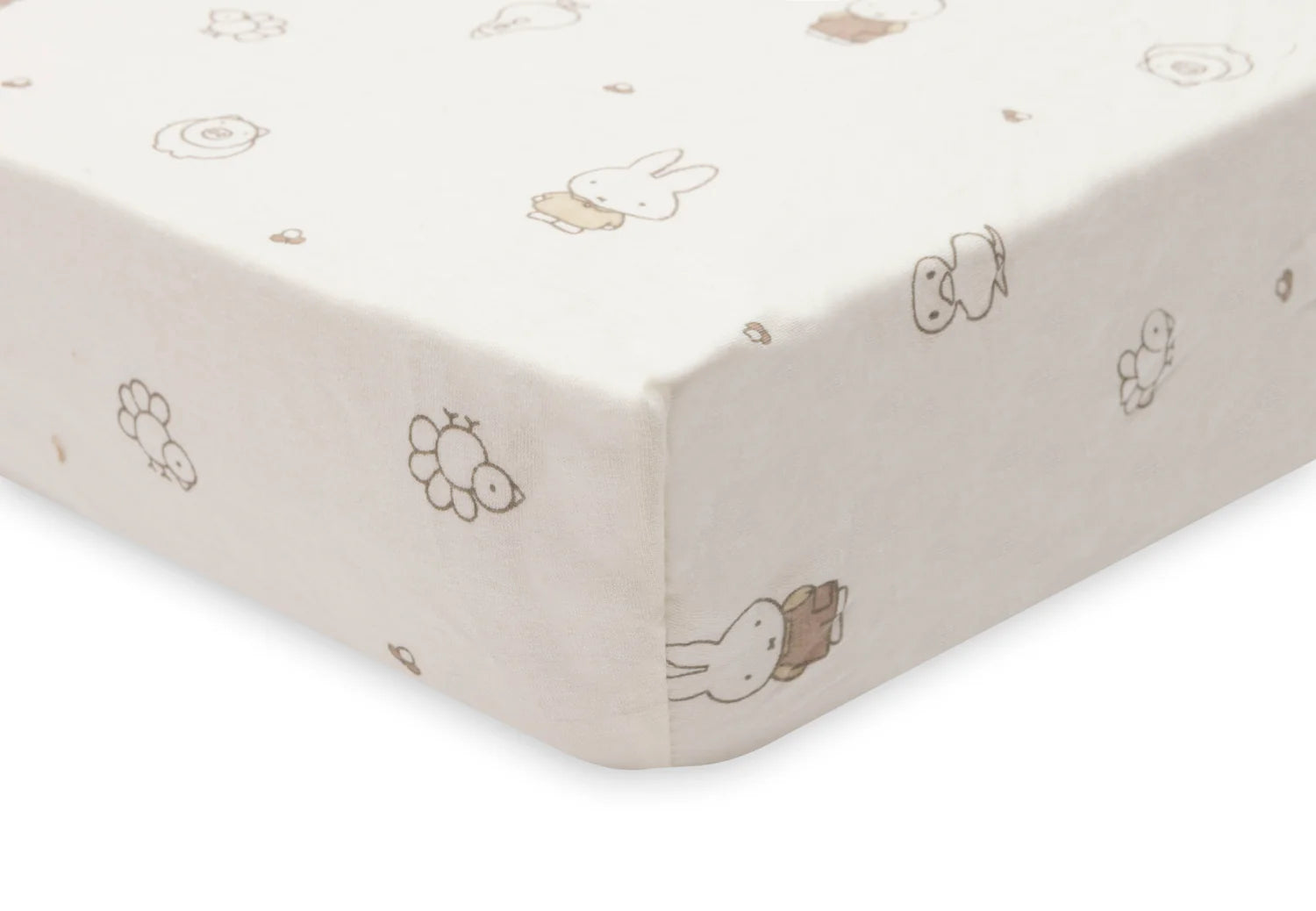 Fitted sheet jersey -  Miffy Family Farm