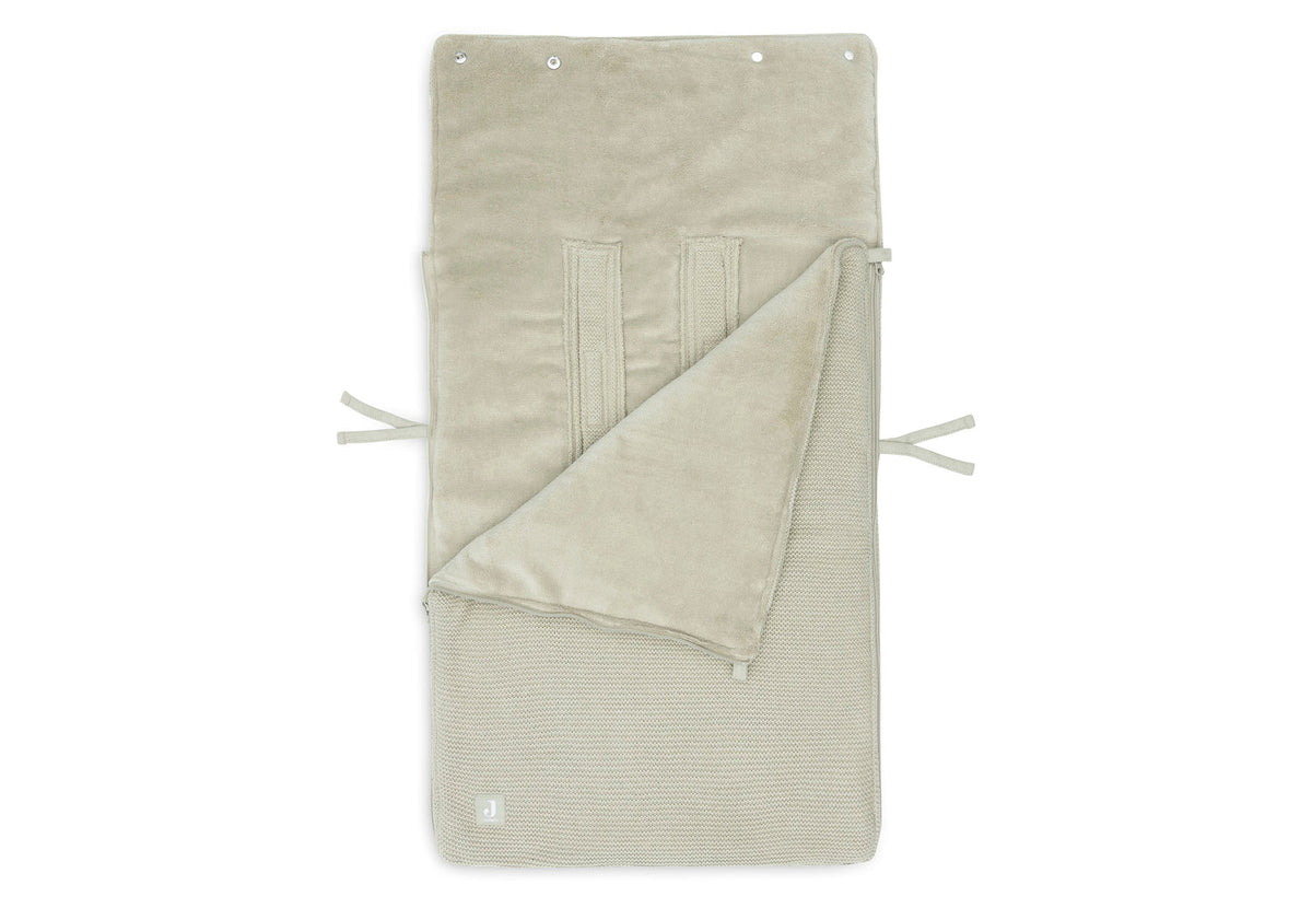 Footmuff group 0+ 3/5-point harness - Basic Knit Olive Green