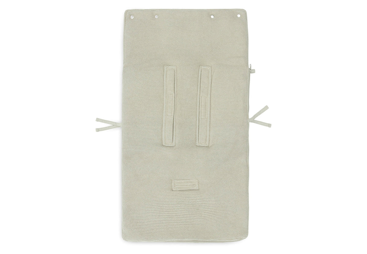 Footmuff group 0+ 3/5-point harness - Basic Knit Olive Green