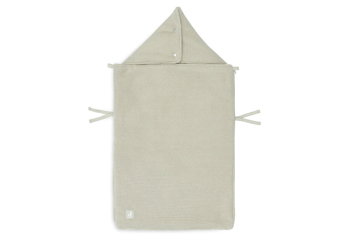Footmuff group 0+ 3/5-point harness - Basic Knit Olive Green