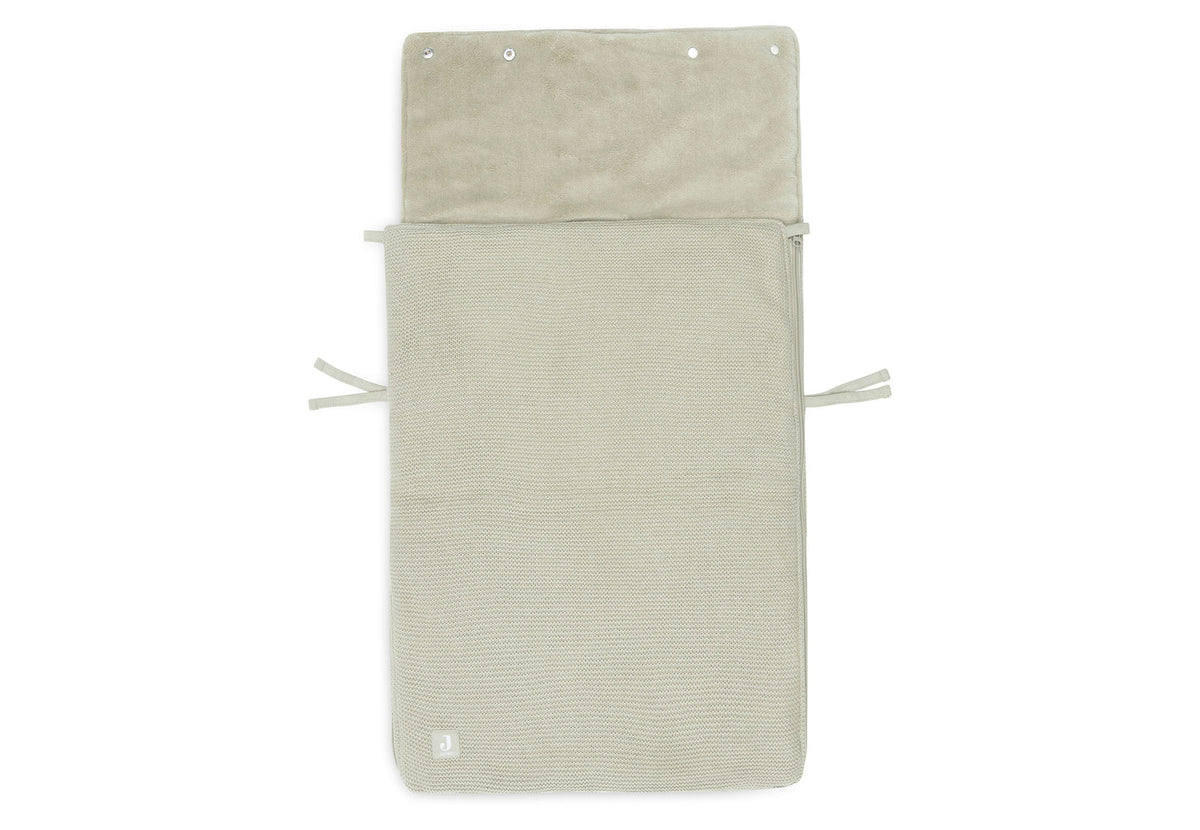 Footmuff group 0+ 3/5-point harness - Basic Knit Olive Green