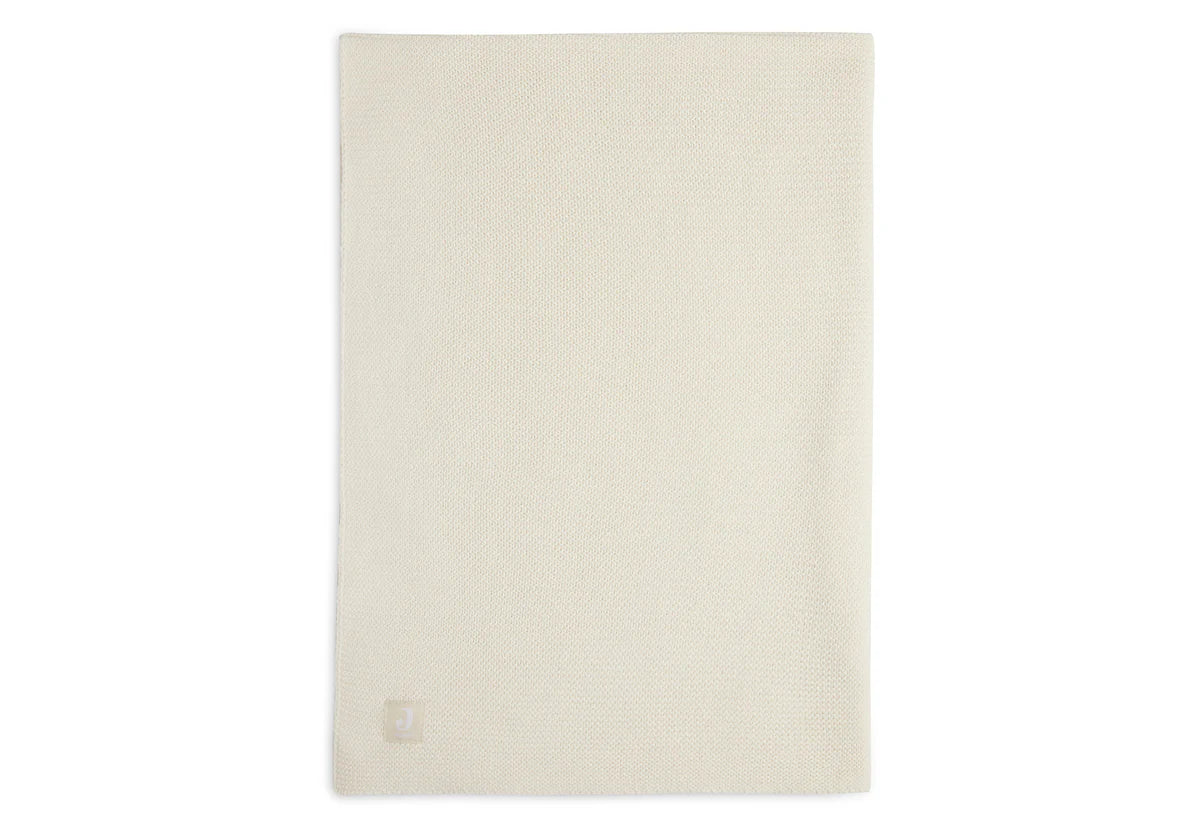 Cradle Blanket Basic Knit Ivory 75x100cm