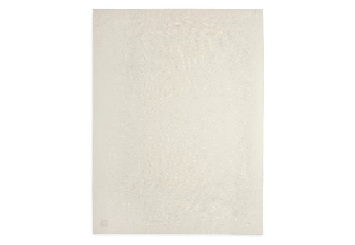 Cradle Blanket Basic Knit Ivory 75x100cm