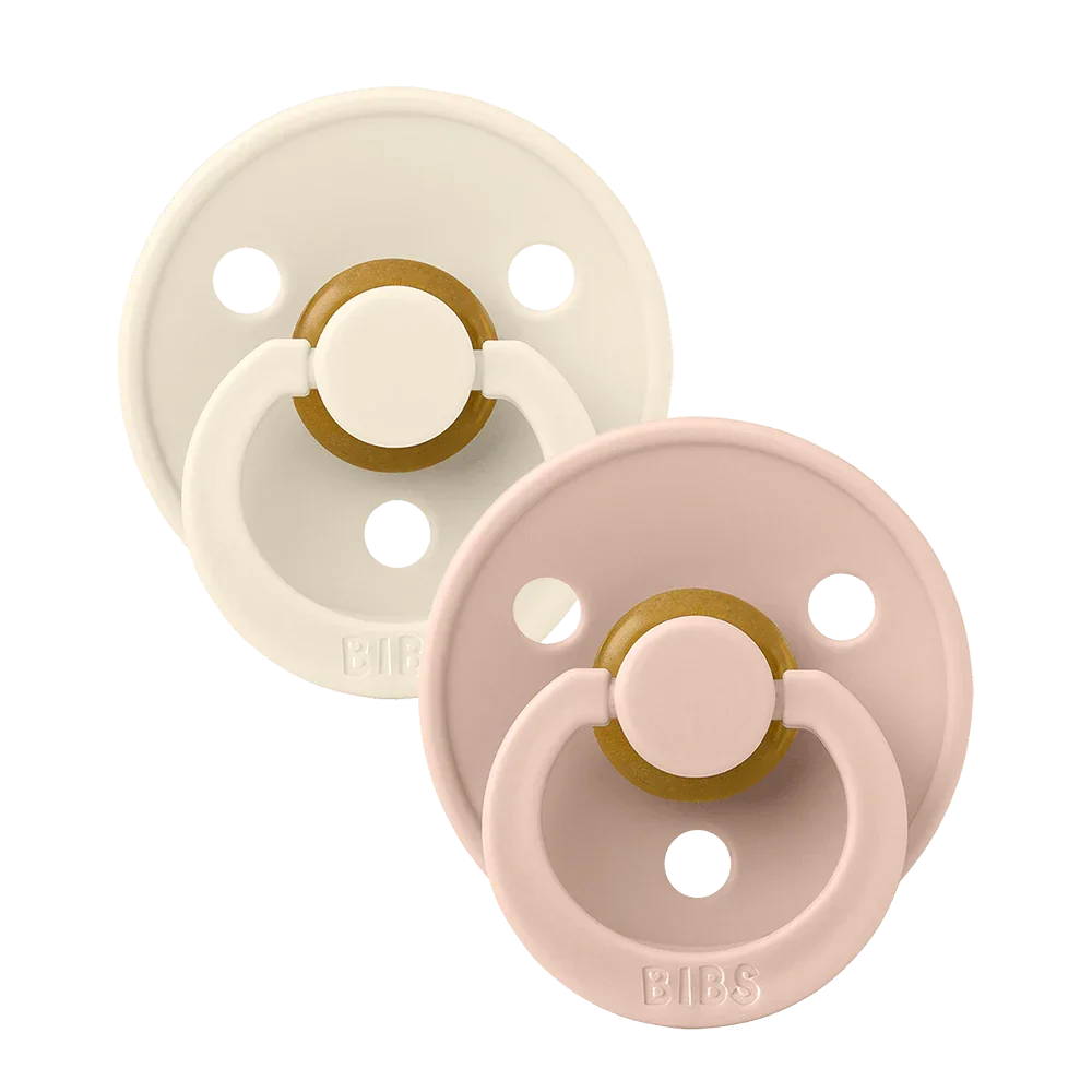 Size 1 - Pacifier Natural Rubber 2 PK Anatomical Nipple - Colour