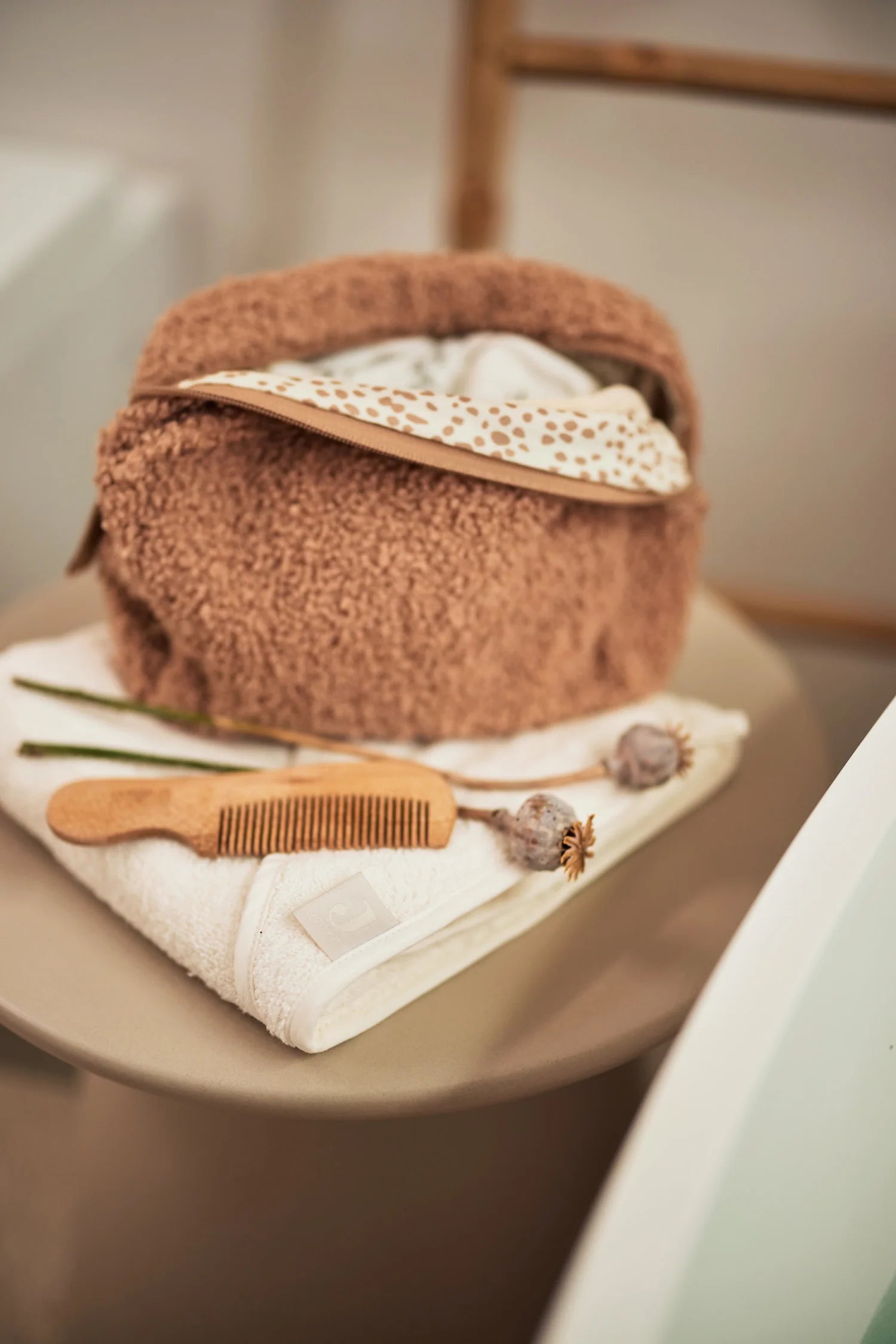 Bath cape Terry Ivory