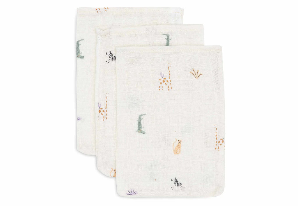 Washcloth Muslin Jungle Jambo (3 Pack)