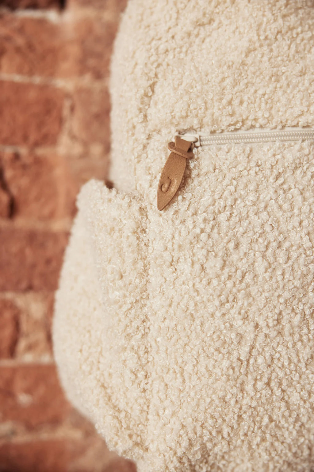 Diaper bag backpack - Boucle - Natural