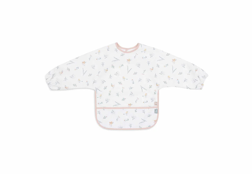 Lovely Birds Waterproof Bib with Sleeve