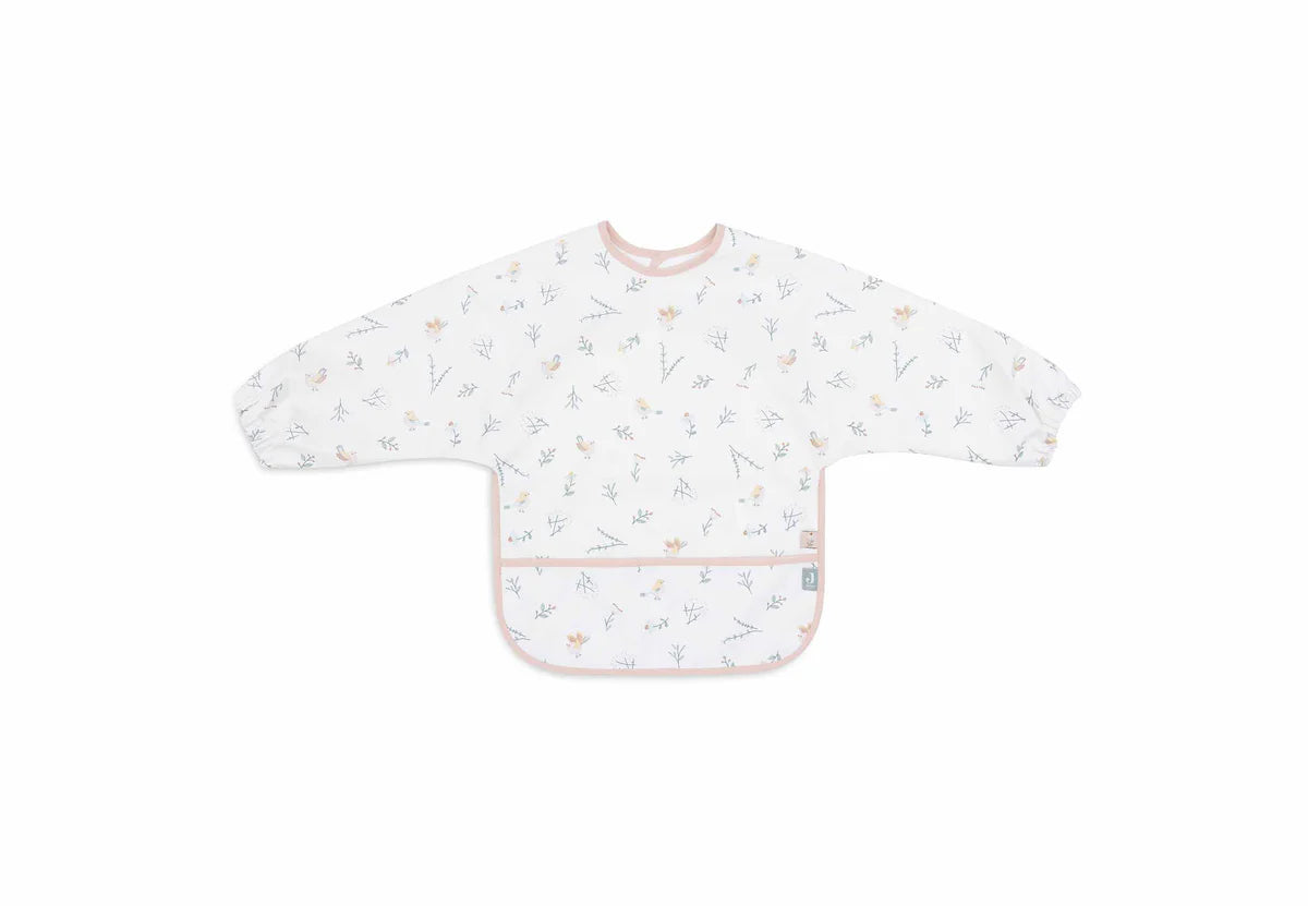 Lovely Birds Waterproof Bib with Sleeve