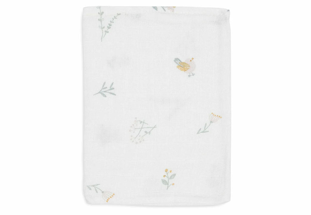 Washcloth Muslin Lovely Birds (3 Pack)