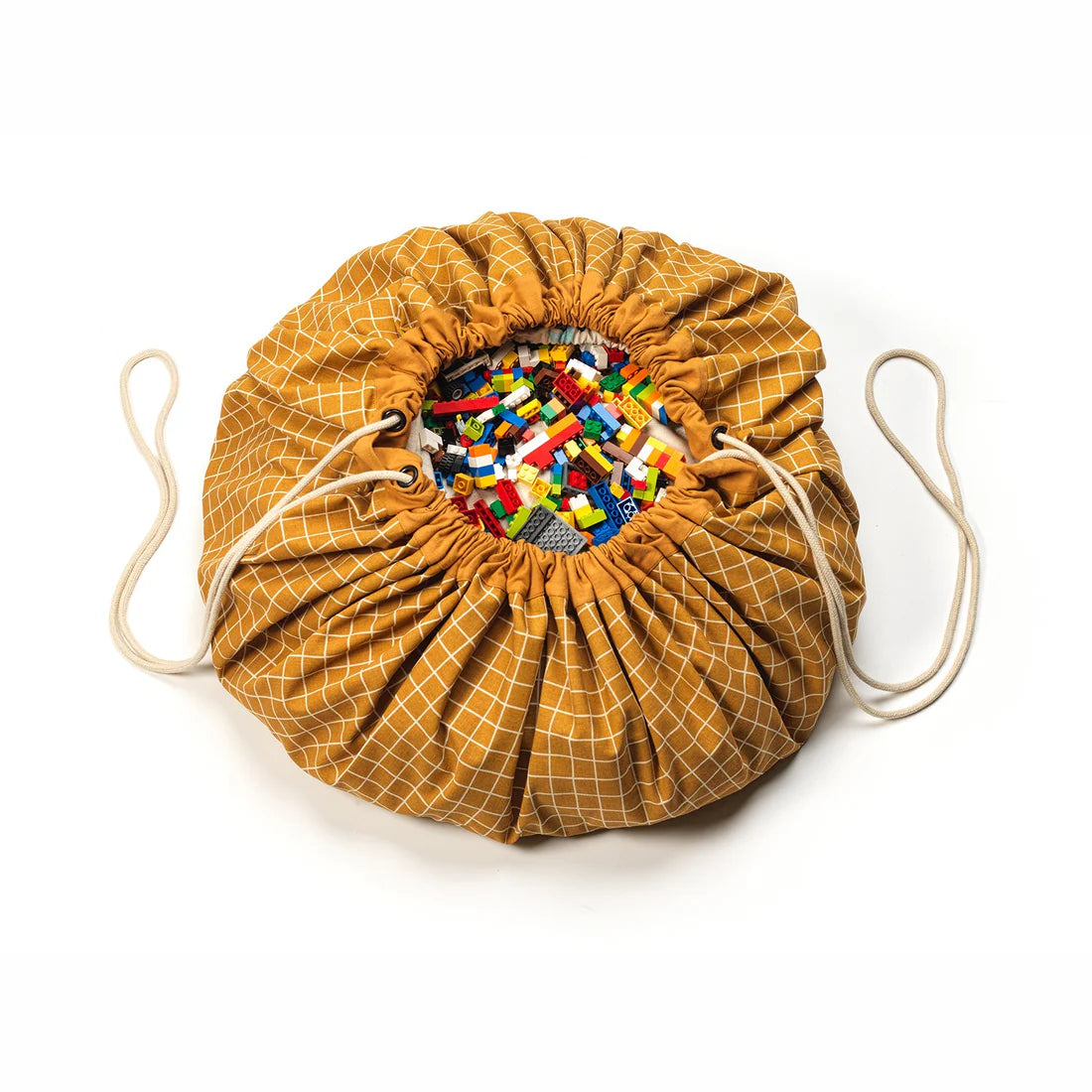 Carpet & Storage Bag - Mustard Grid