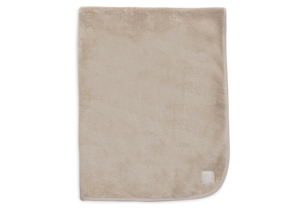 Cradle Blanket Basic Jersey/Sherpa Warm Sand 75x100cm